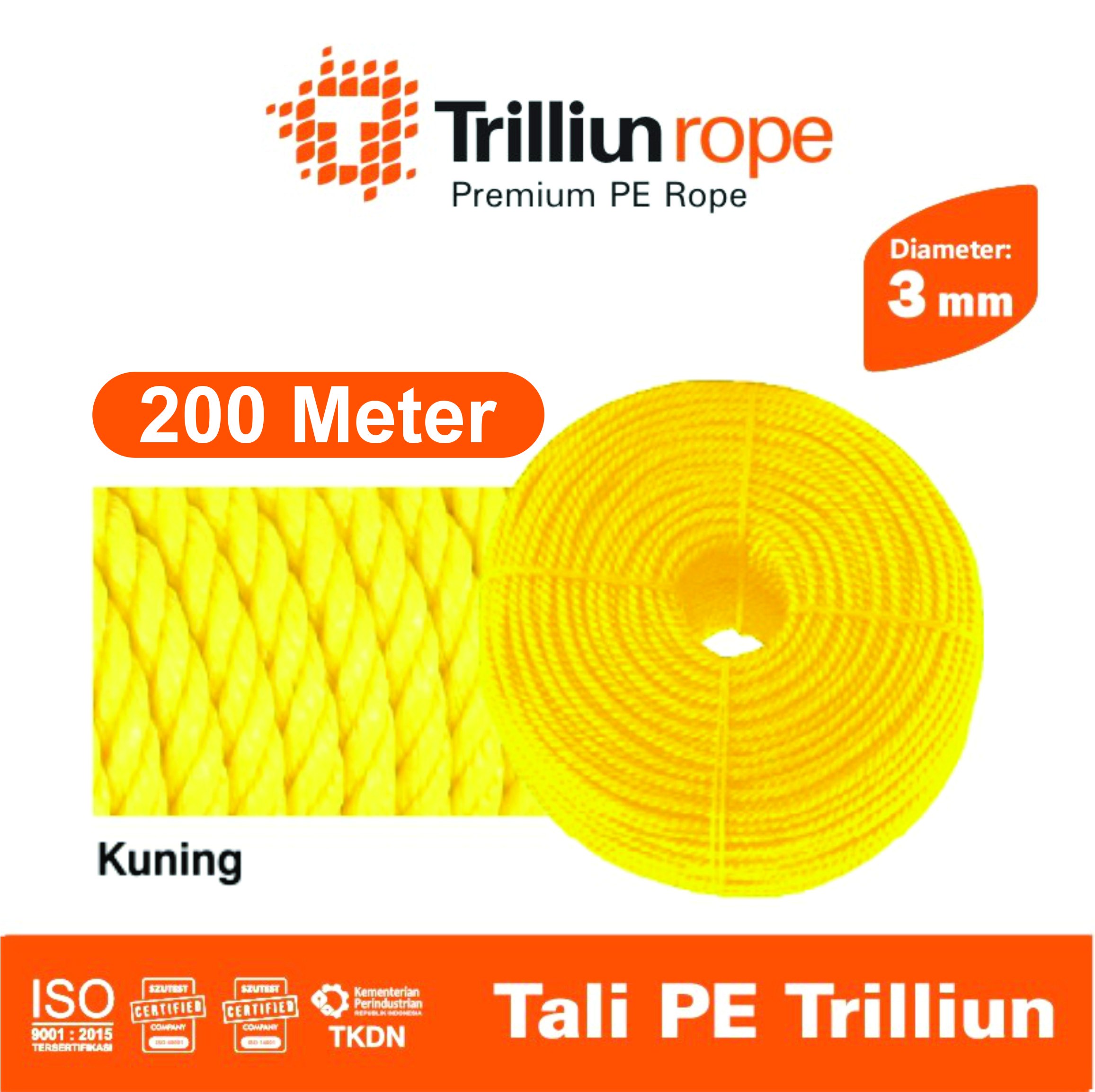 tali nylon trilliun 3 mm (200 meter) 1