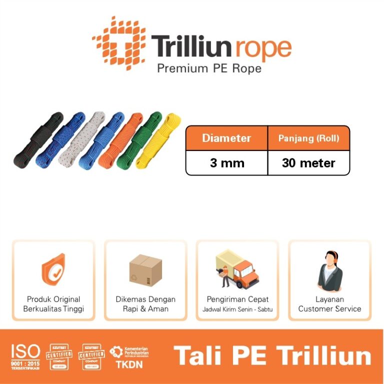 tali nylon trilliun 3mm (30 mtr) 2