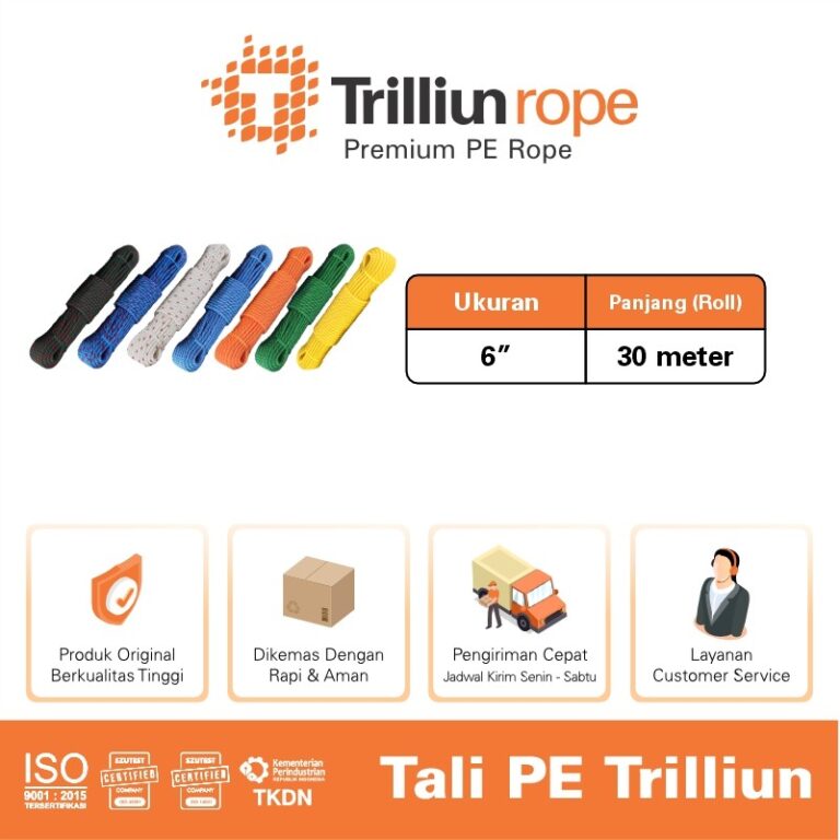 tali nylon trilliun 6mm (30 mtr) 2