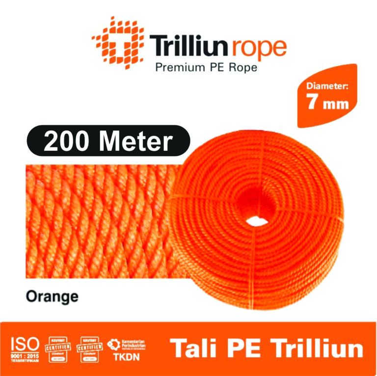 tali nylon trilliun 7 mm (200 meter) 1