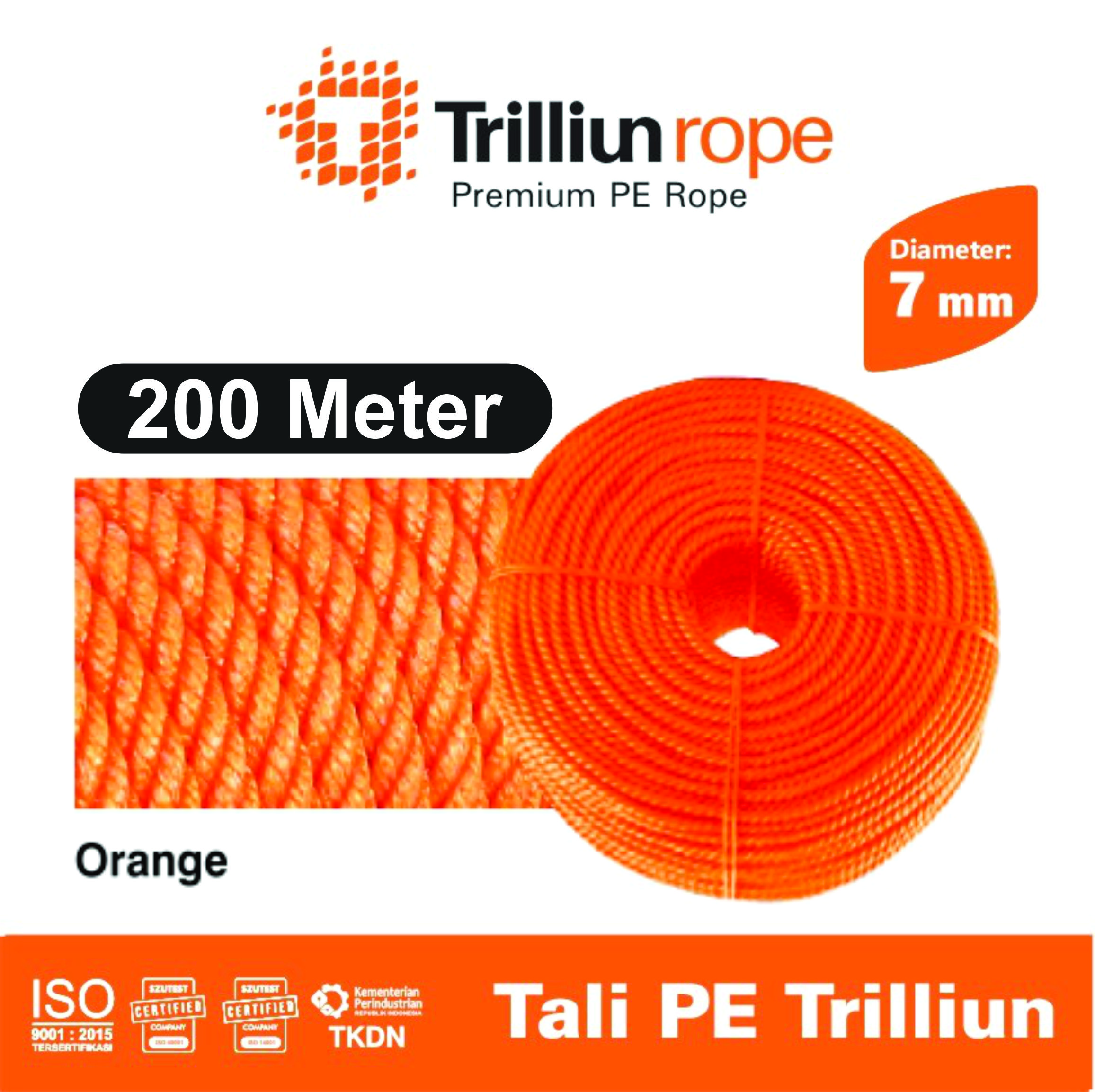 tali nylon trilliun 7 mm (200 meter) 1