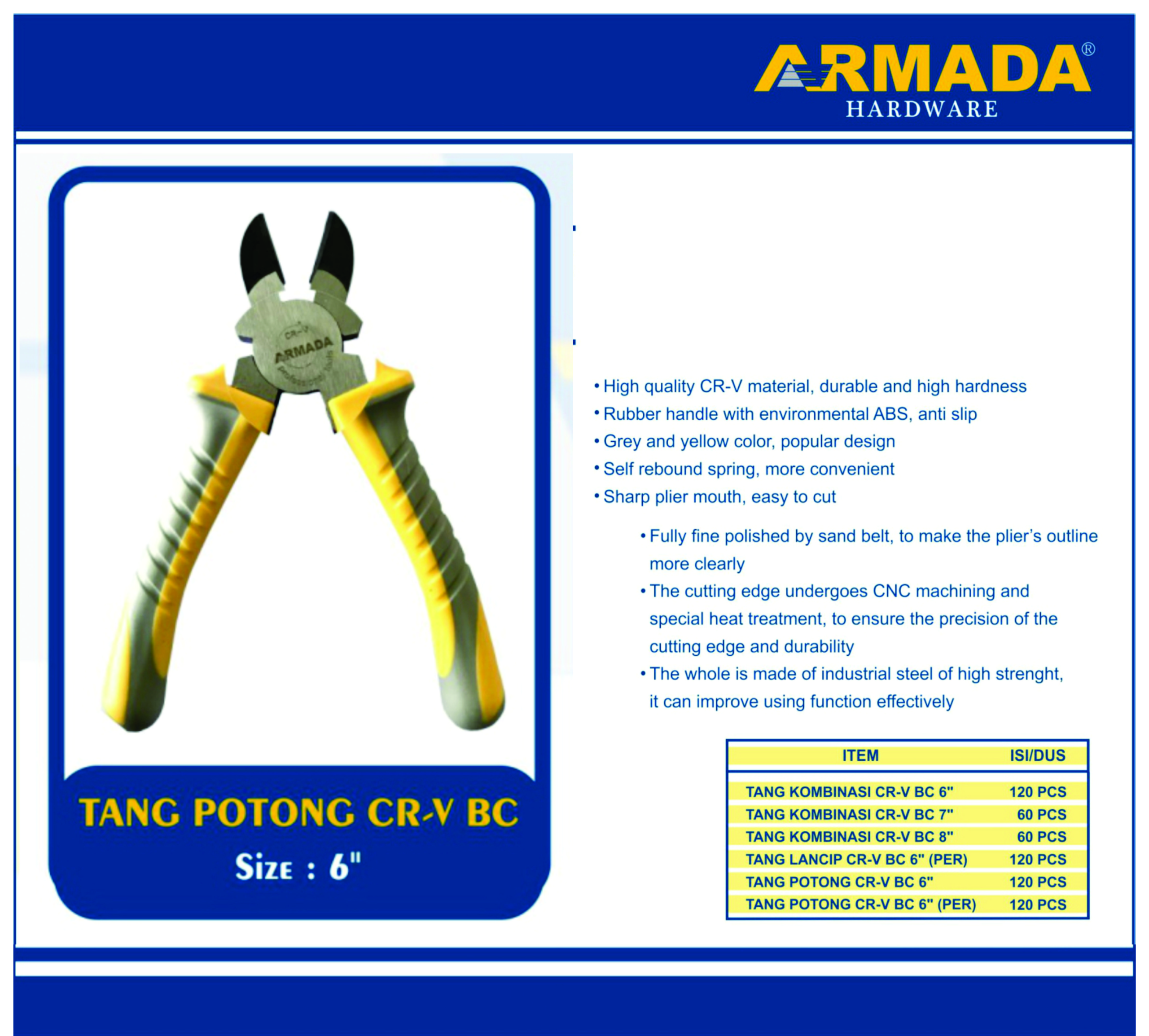 tang potong cr v 6