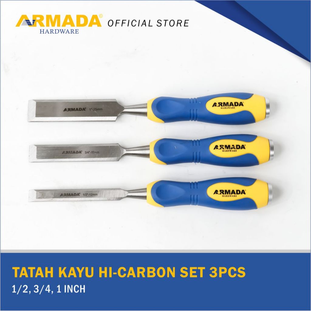 tatah kayu hi carbon gg karet set 3pcs