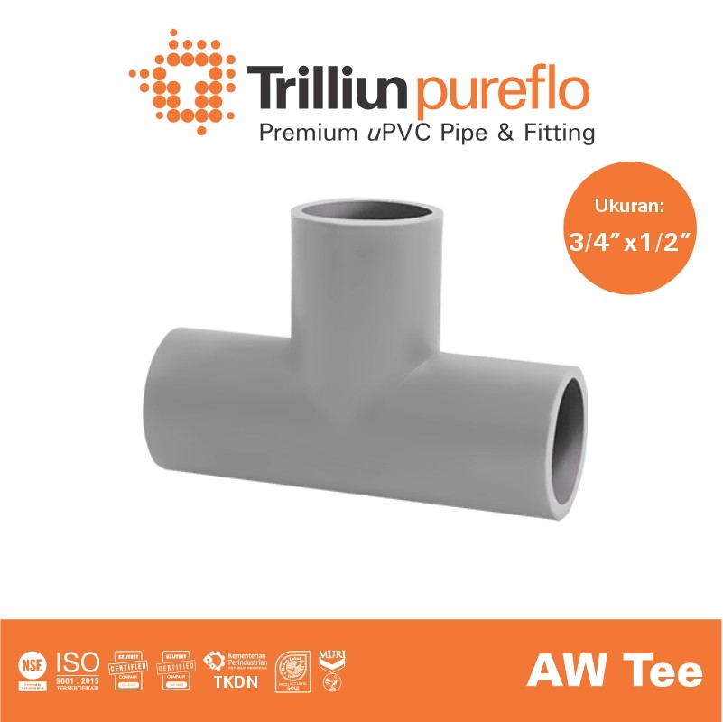 tee pureflo 3 per 4 x 1 per 2 aw abu 1