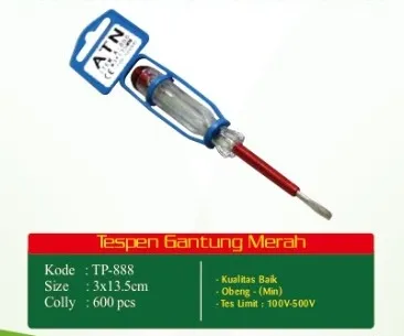 tespen sinseki 17150 merah rp. 2,500