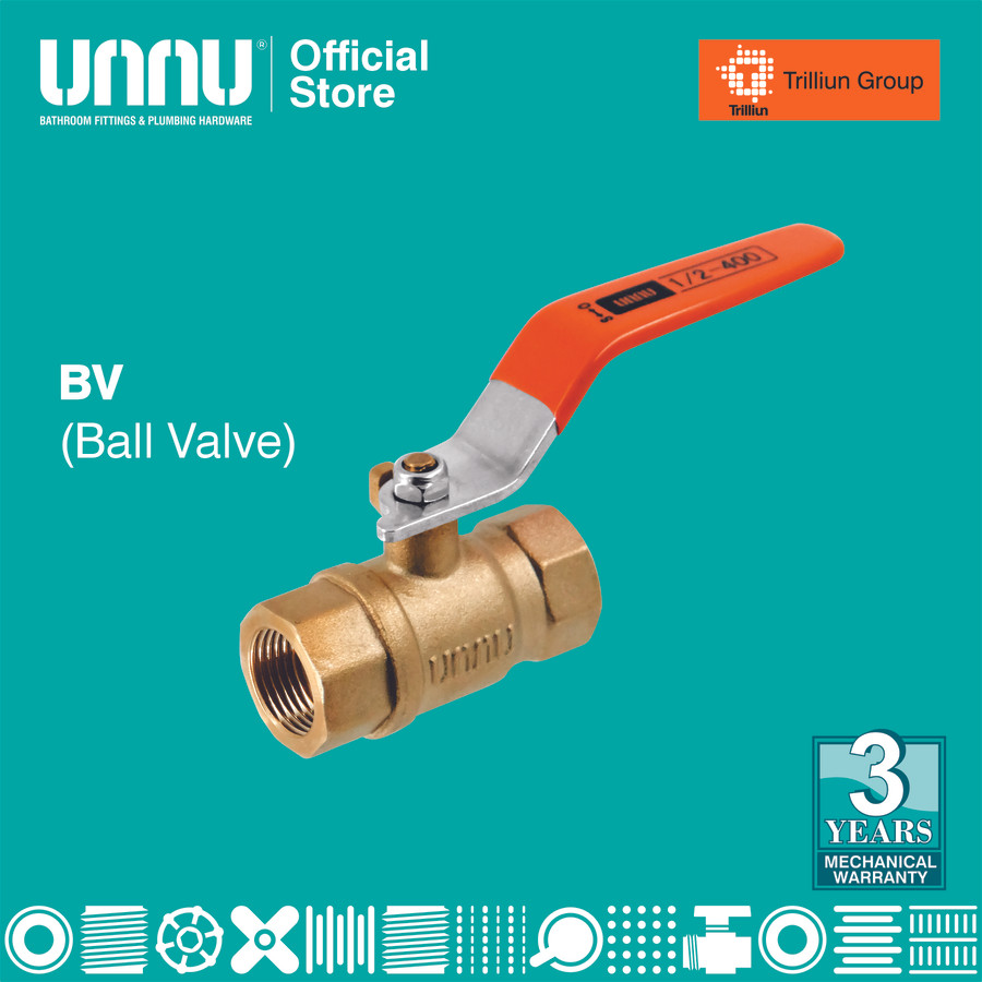 unnu ball valve kuningan 3 per 4 1