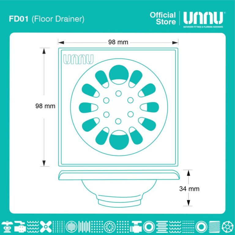 unnu floor drain fd01 1 1 per 2 2