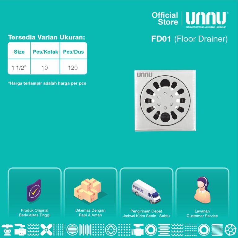 unnu floor drain fd01 1 1 per 2 3