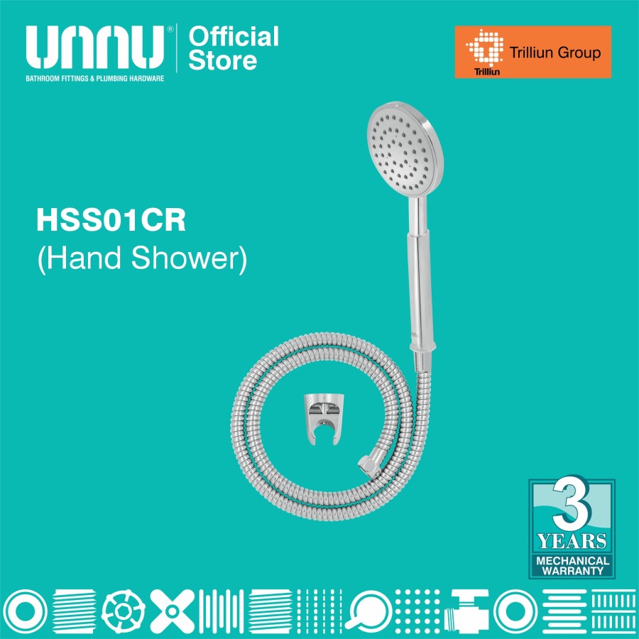 unnu hand shower set 01 hss01cr 1
