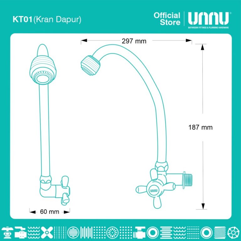 unnu kran dapur kt01 1 per 2 2