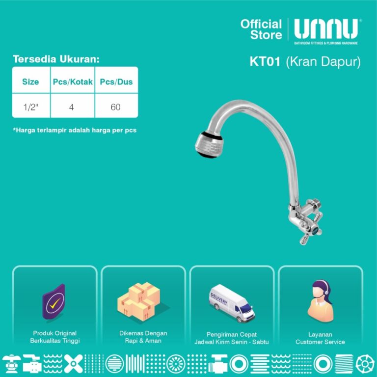unnu kran dapur kt01 1 per 2 3