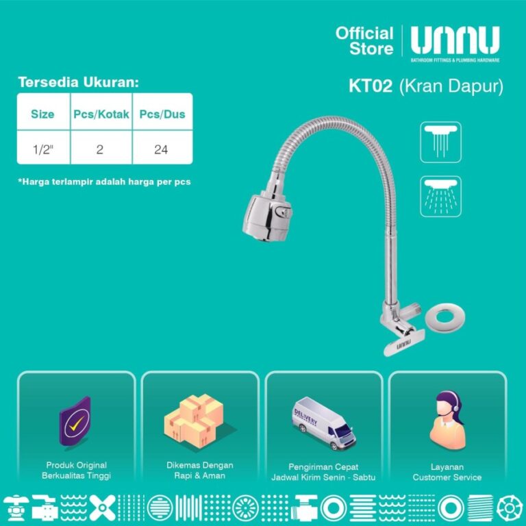 unnu kran dapur kt02 1 per 2 3