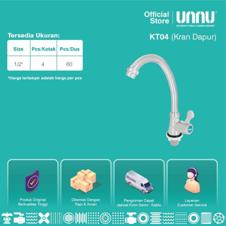 unnu kran dapur kt04 1 per 2 3