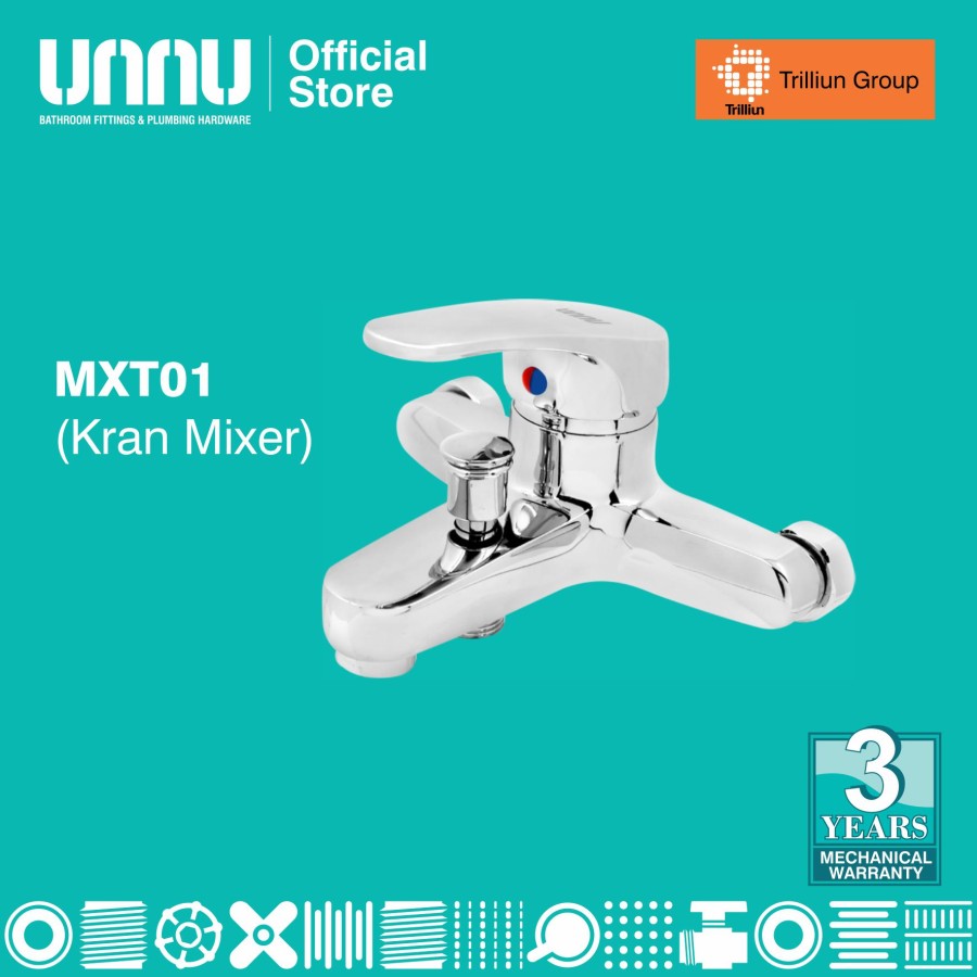 unnu kran mixer panas dingin mxt01 1 per 2 1