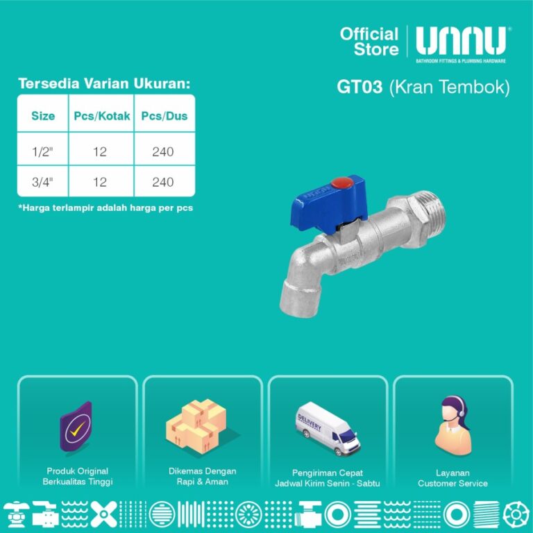 unnu kran tembok gt03 3 per 4 2