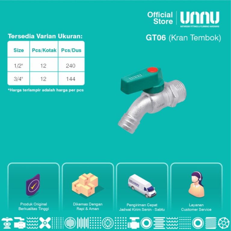 unnu kran tembok gt06 1 per 2 2