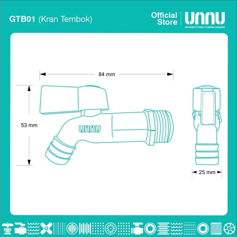 unnu kran tembok gtb01 1 per 2 2