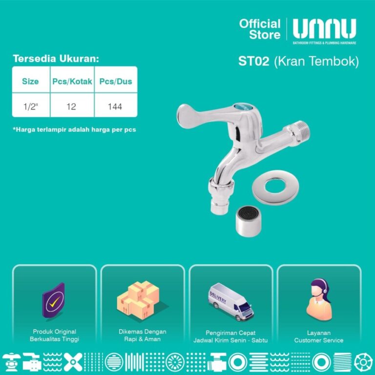 unnu kran tembok tap st02 1 per 2 3