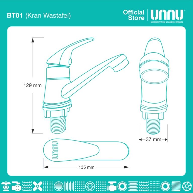 unnu kran wastafel bt01 1 per 2 2