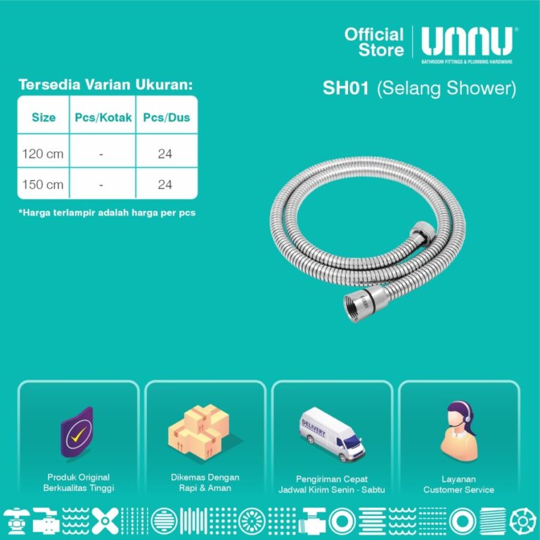 unnu selang flexiblehose sh01 120cm 2