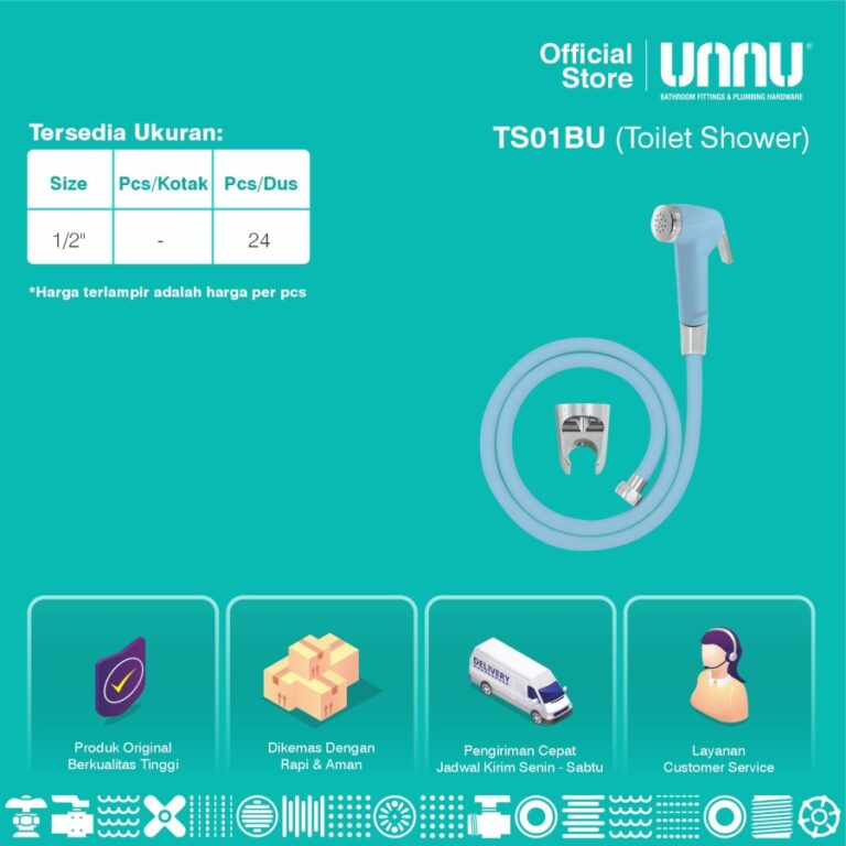 unnu toilet shower ts01 blue 3