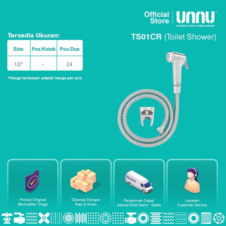 unnu toilet shower ts01 chrome 3