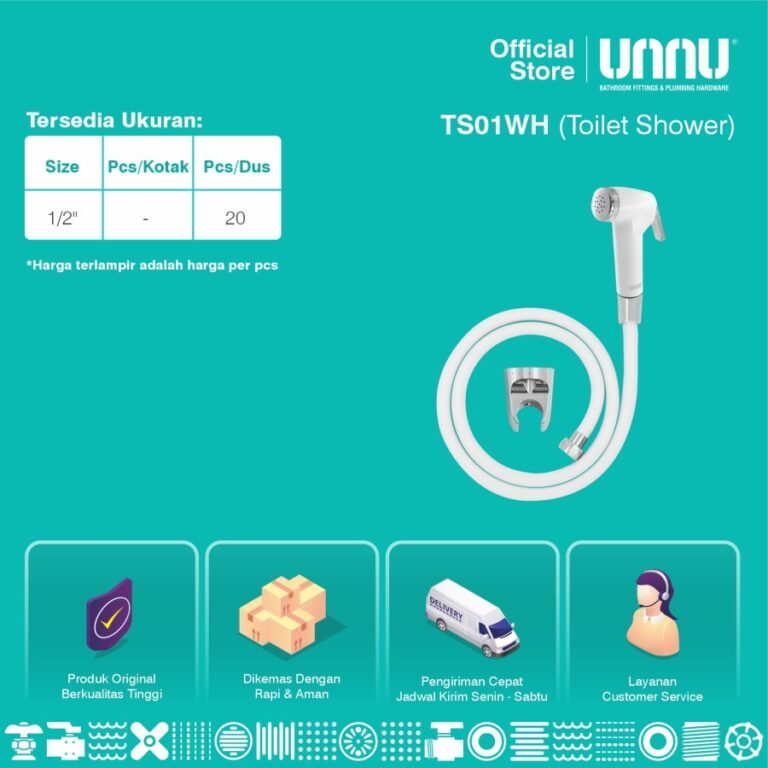 unnu toilet shower ts01 white 3