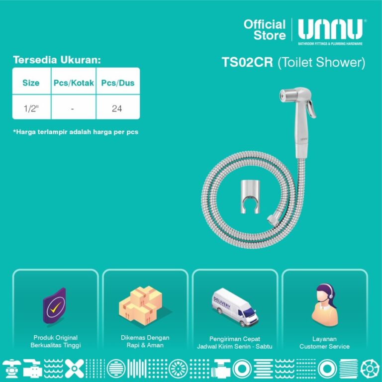 unnu toilet shower ts02 chrome 3