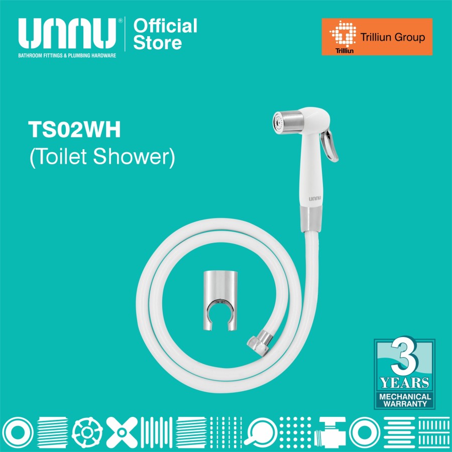 unnu toilet shower ts02 white 1