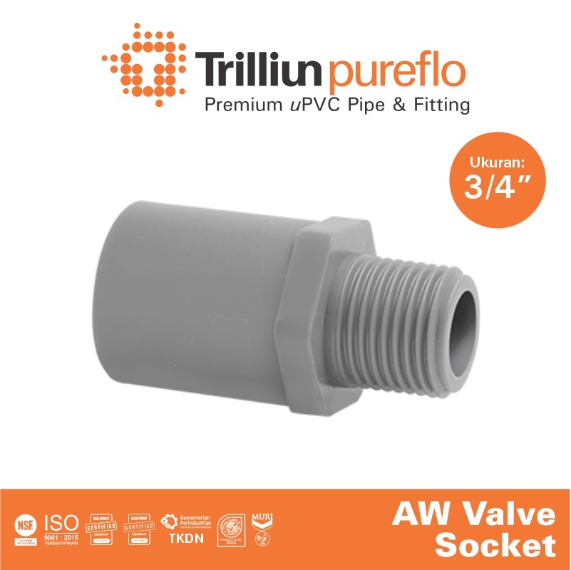 valve sock pureflo 3 per 4 aw abu 1