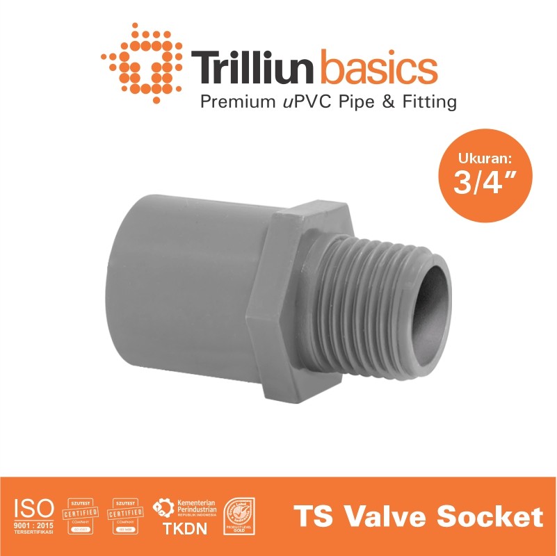 valve sock trilliun 3 per 4 ts abu 1