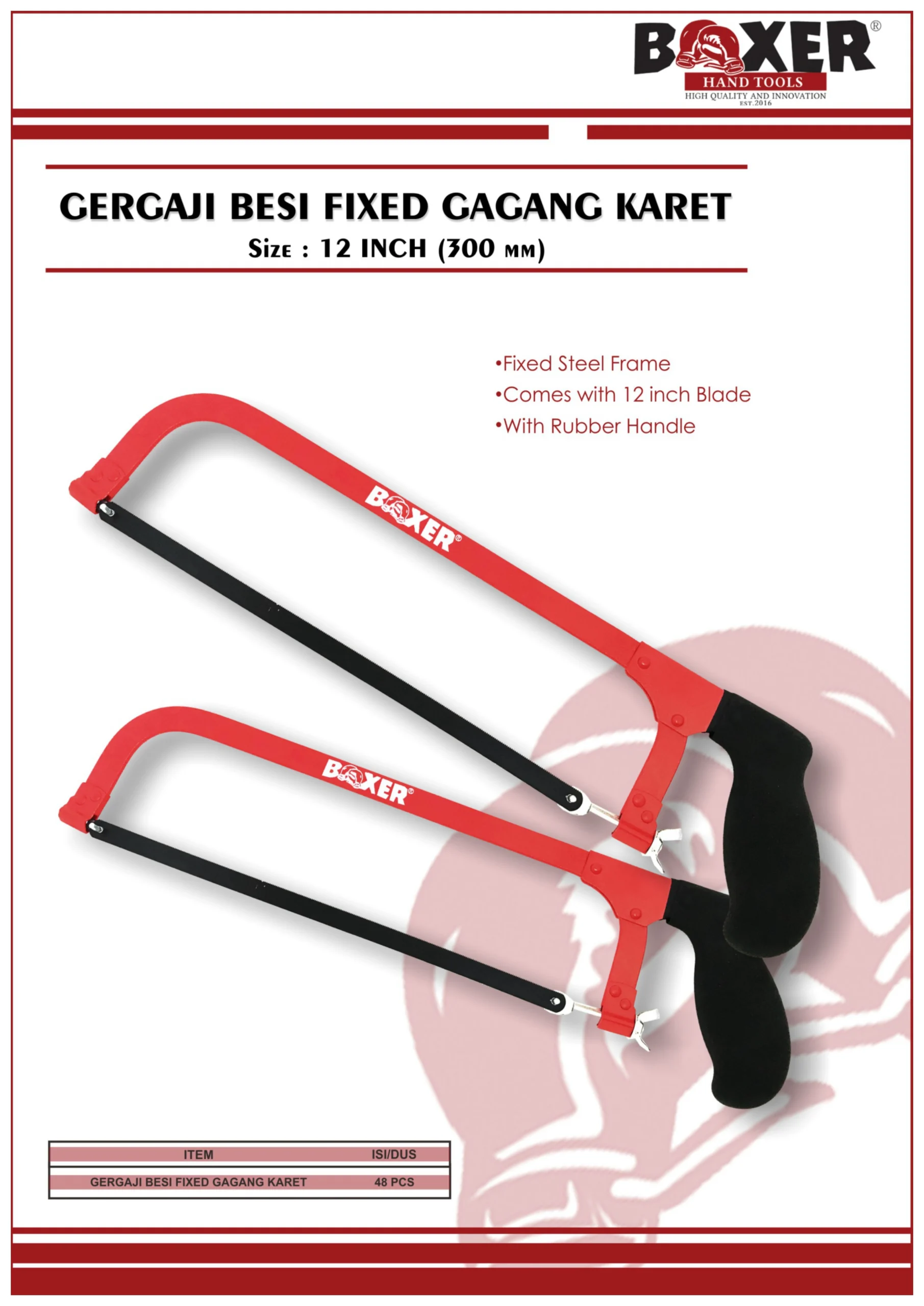 z boxer gergaji besi fixed gagang karet
