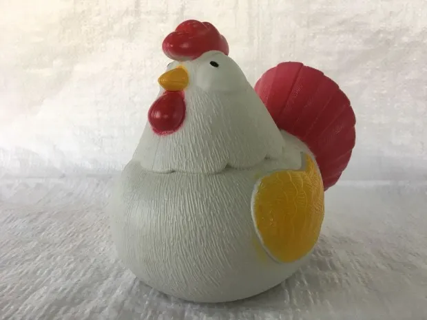 celengan motif ayam pjj
