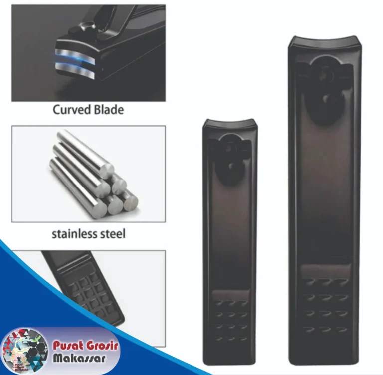gunting kuku stainless hitam 8 cm 1