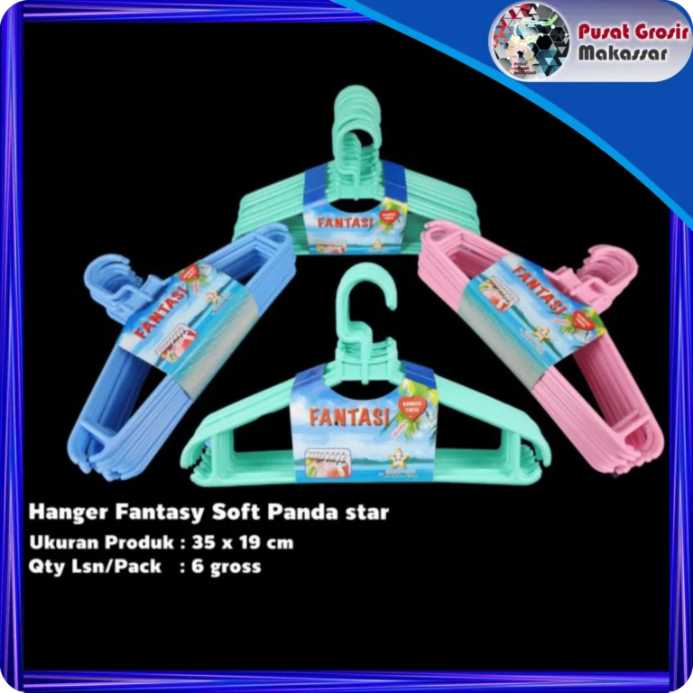 hanger fantasy soft panda star per 6 pcs