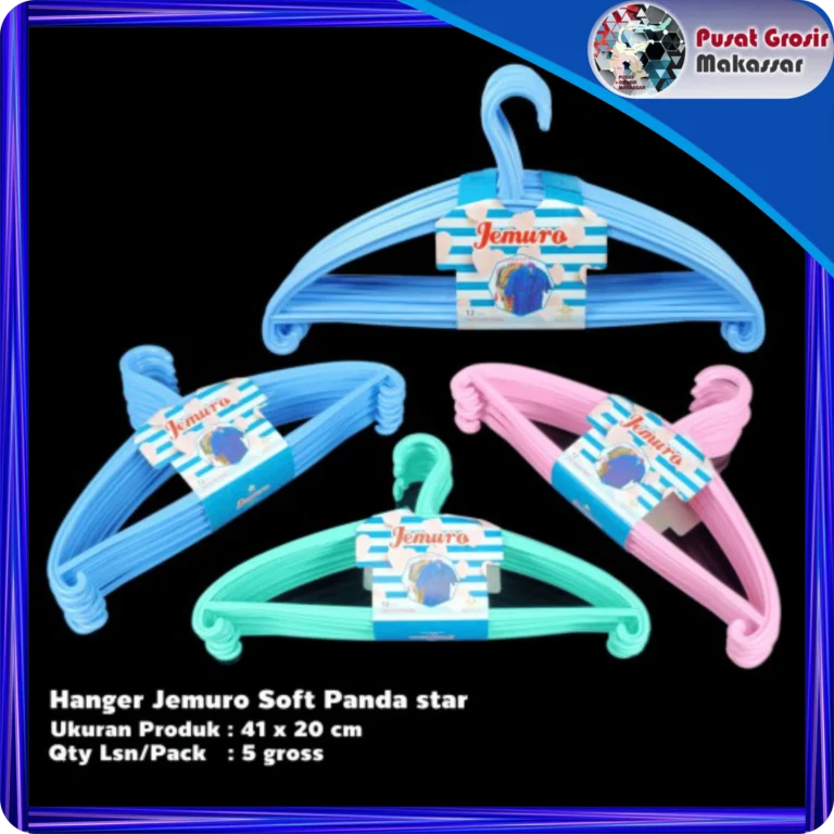 hanger jemuro soft panda star per 6 pcs