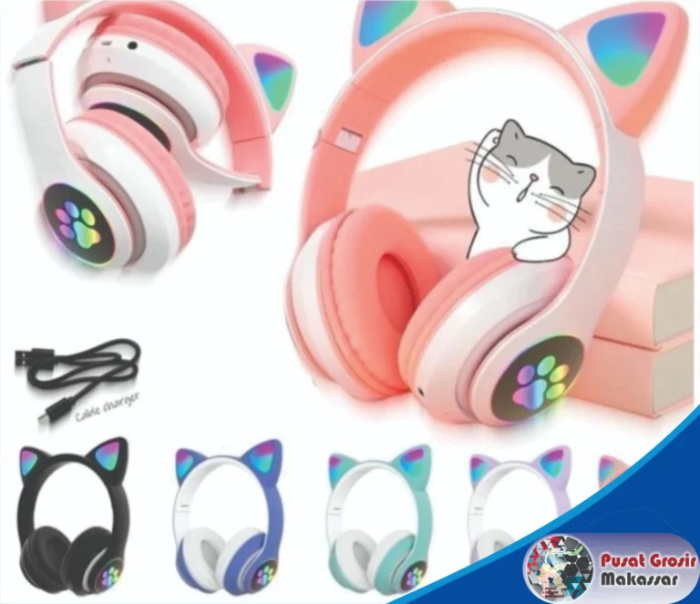 headphone bluetooth model kucing mz47 2