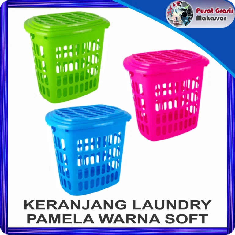keranjang laundry pamela warna soft