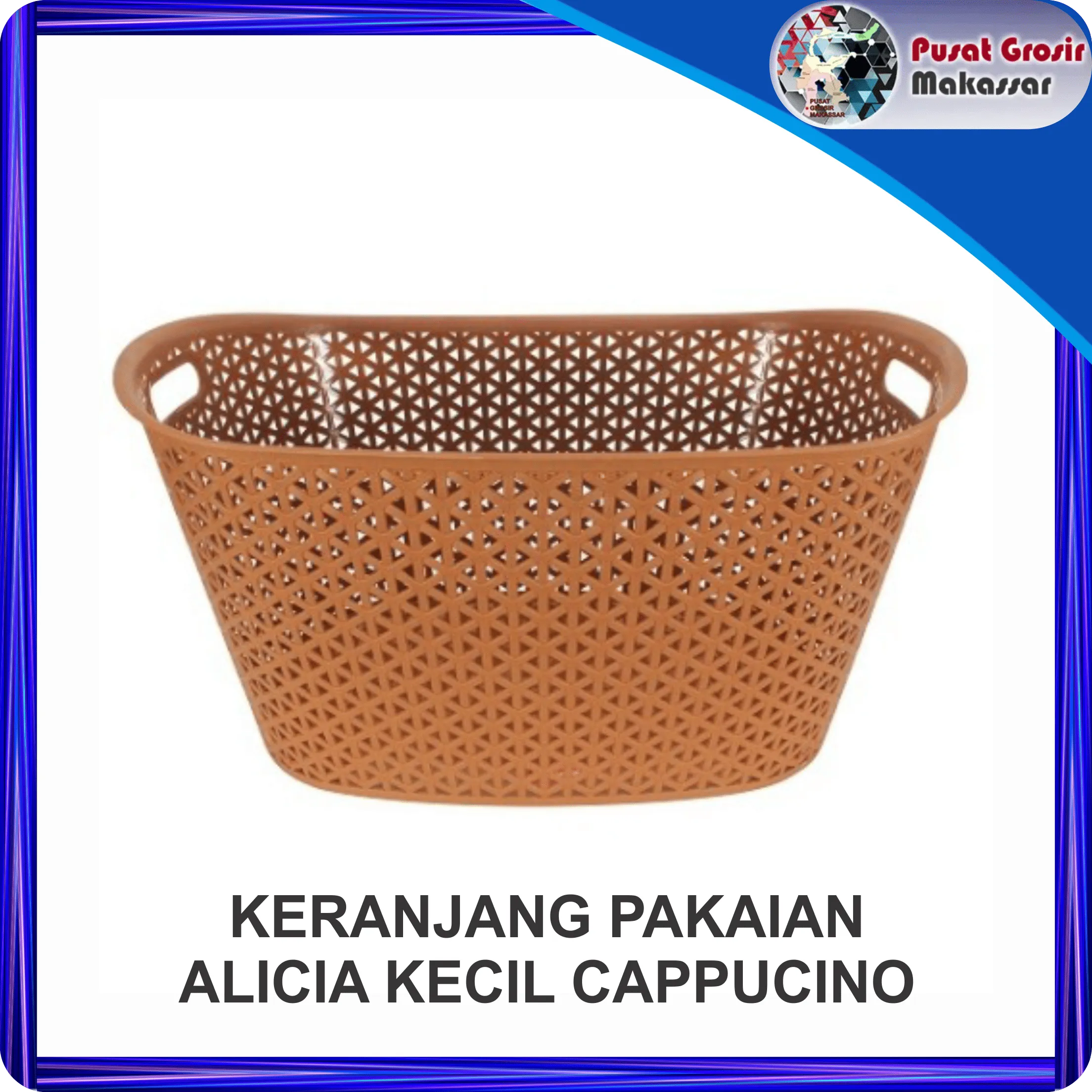 keranjang pakaian alicia kecil cappucino