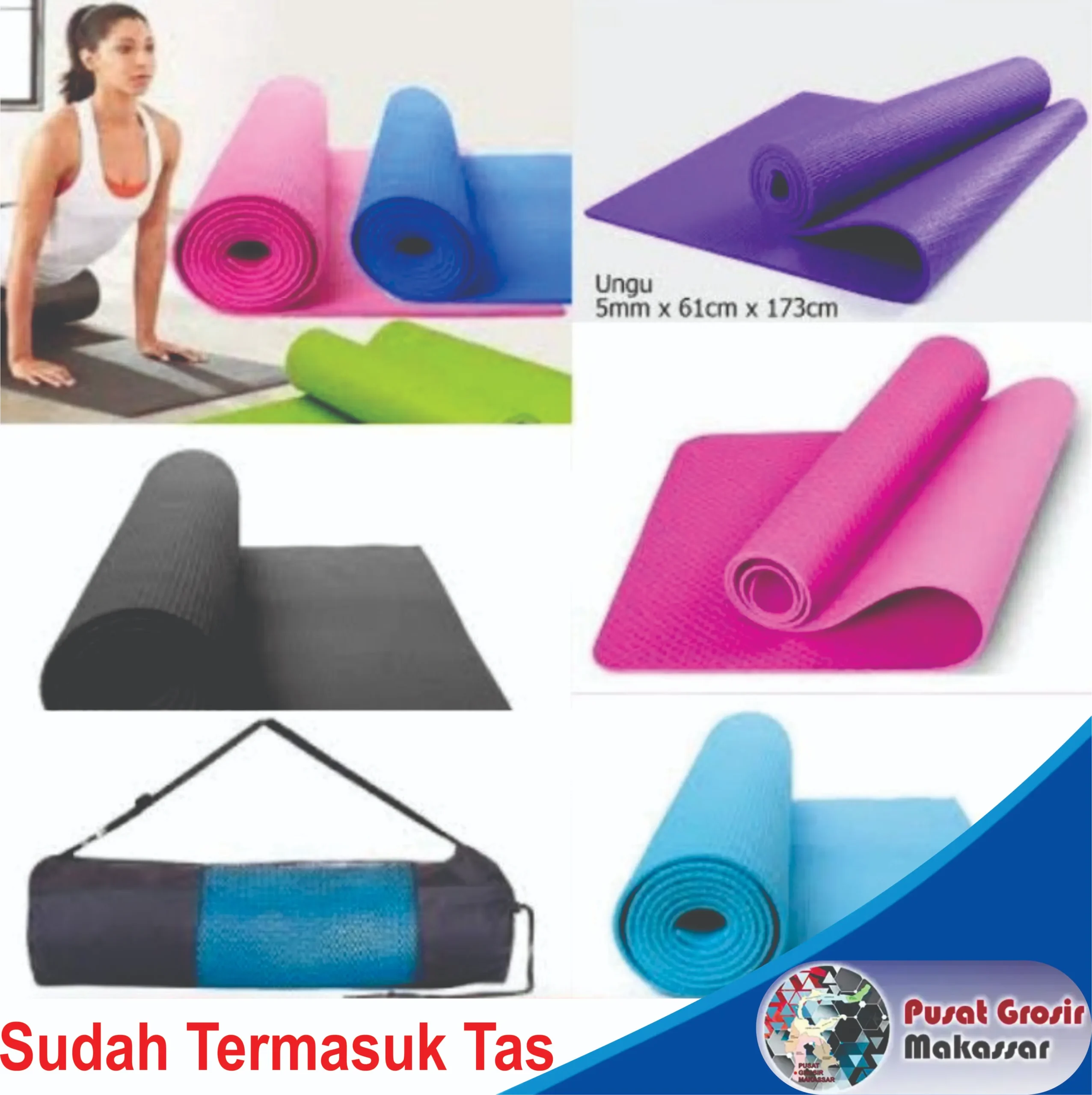 matras yoga 5 mm + tas 1