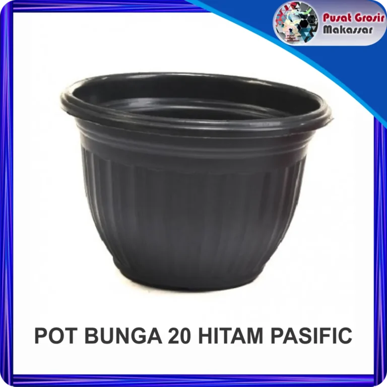 pot bunga 20 hitam pasific