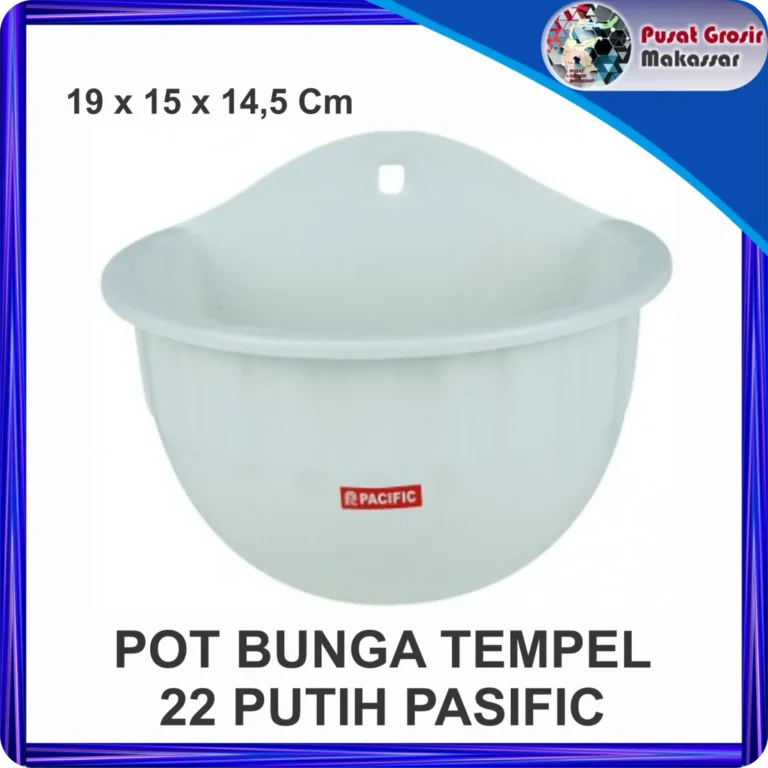 pot bunga tempel 22 putih pasific