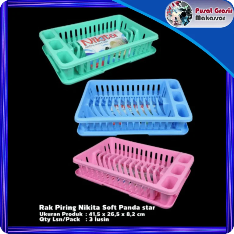 rak piring plastik nikita soft panda star
