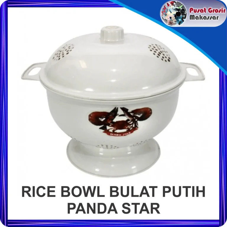 rice bowl bulat putih panda star