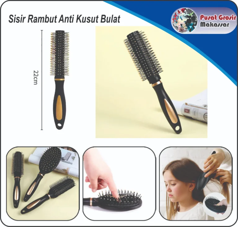 sisir rambut anti kusut bulat 1