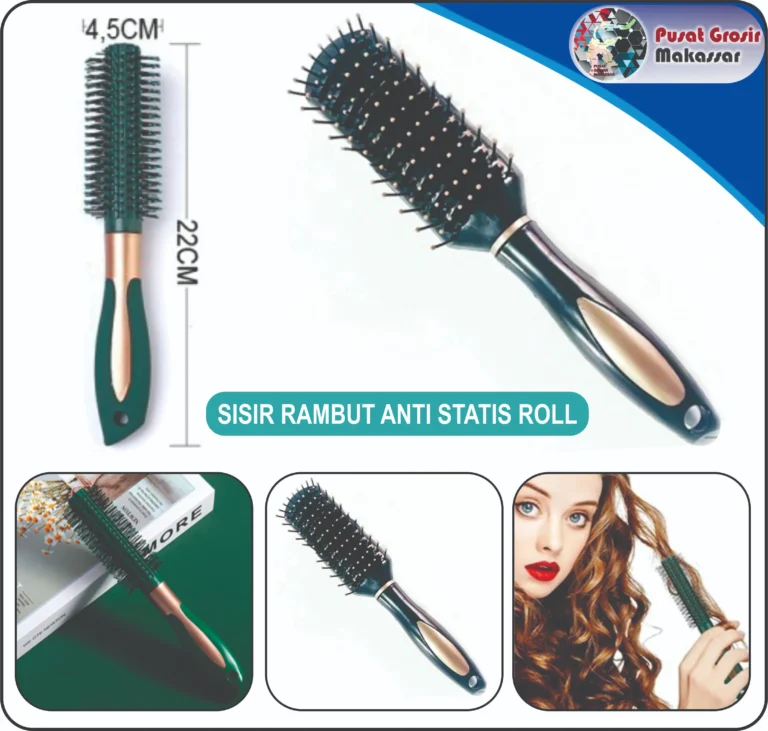 sisir rambut anti statis roll