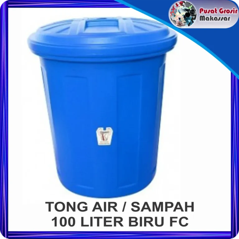 tong air sampah 100 liter biru fc