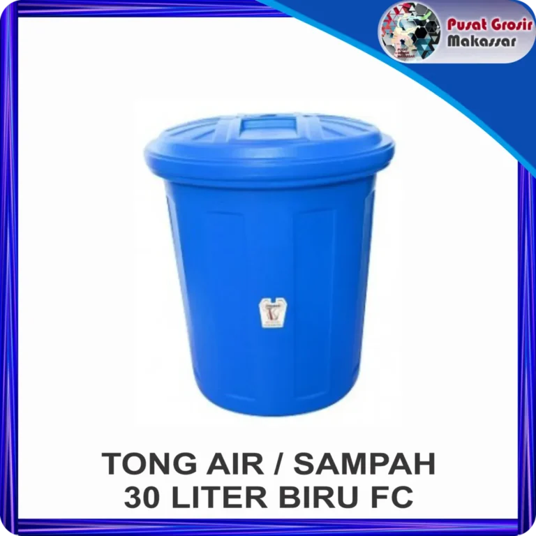 tong air sampah 30 liter biru fc