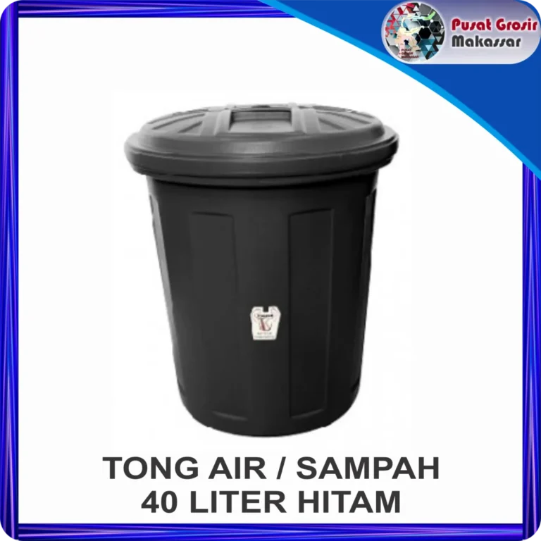tong air sampah 40 liter hitam