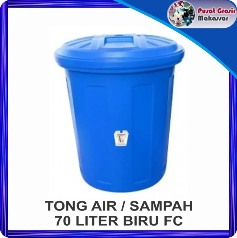 tong air sampah 70 liter biru fc